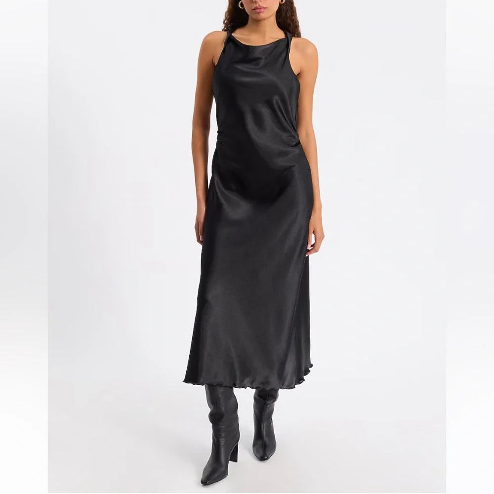 Satin Maxi Slip Dress - Picture 5 of 8